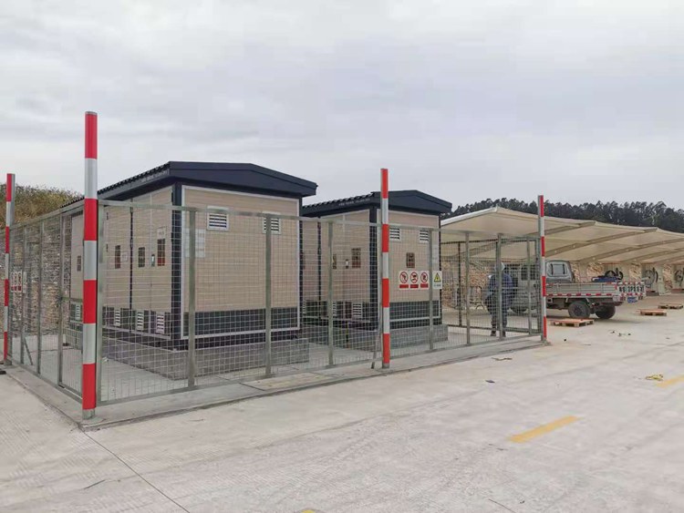 横沥服务区新能源充电站新装4套箱式变电站配电工程1